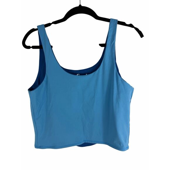 Lilly Pulitzer blue reversible tank top- size L - Picture 2 of 6